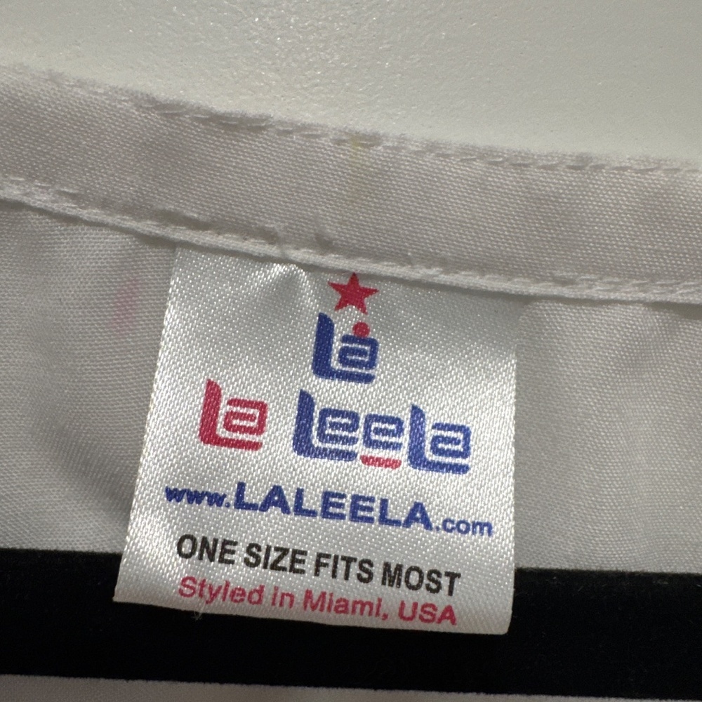 NWOT Beach Coverup white and gold OS - Picture 3 of 6